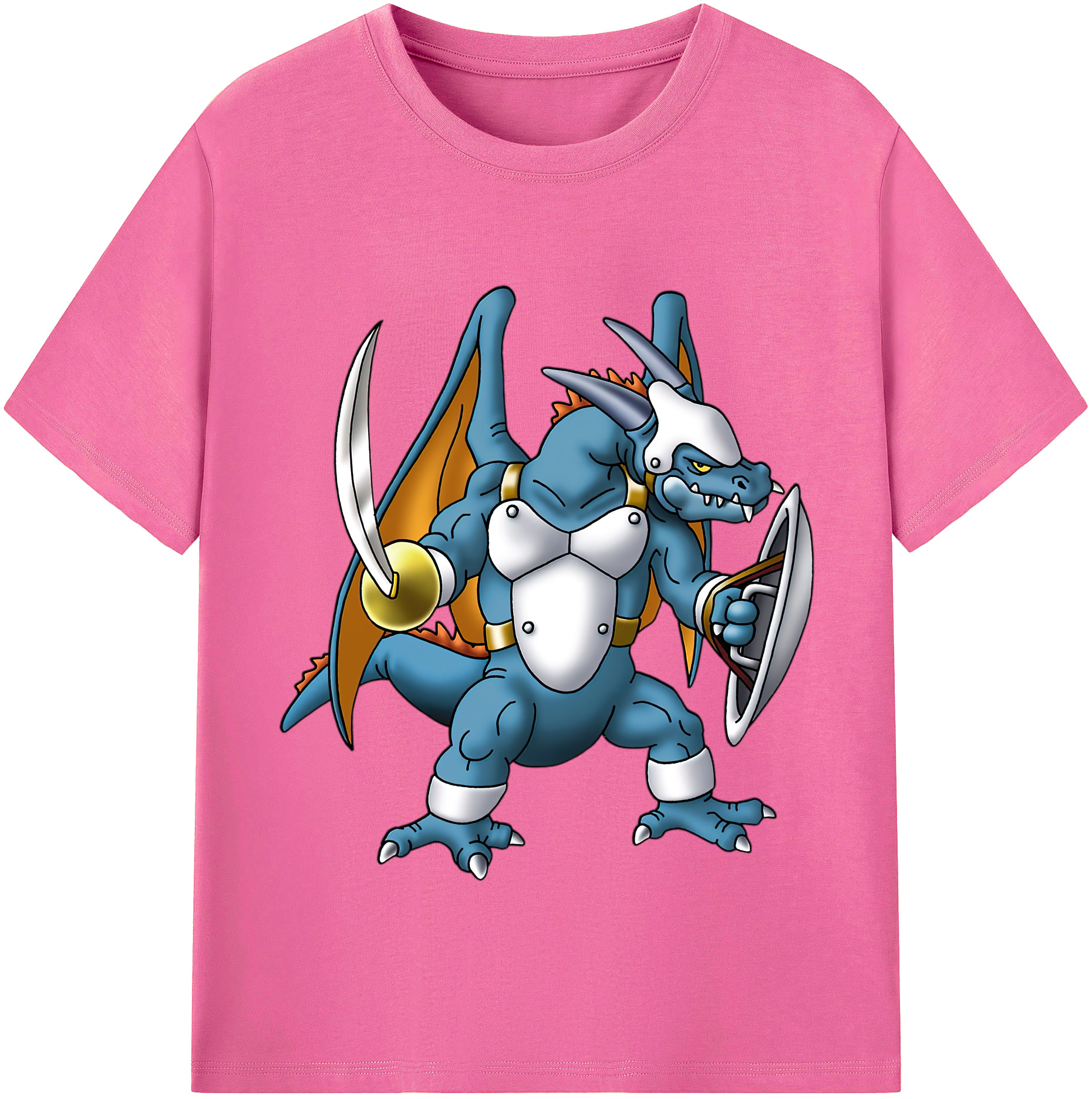 （画像用） ドラゴンクエスト Doragon Kuesuto Dragon Quest レディースカジュアルプリントTシャツ（綿100％）